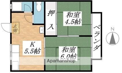 滋賀県大津市赤尾町 石山駅 2K アパート 賃貸物件詳細