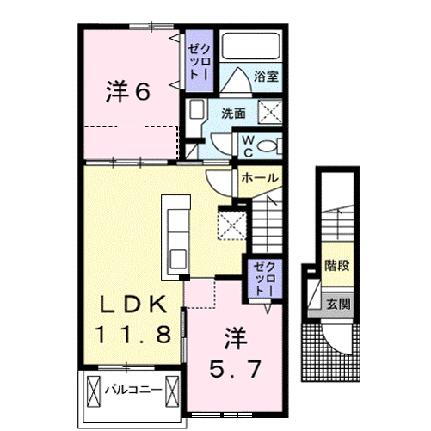 滋賀県近江八幡市大森町 近江八幡駅 2LDK アパート 賃貸物件詳細