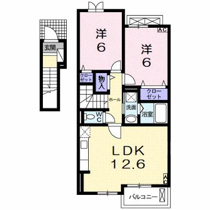 滋賀県彦根市高宮町 高宮駅 2LDK アパート 賃貸物件詳細