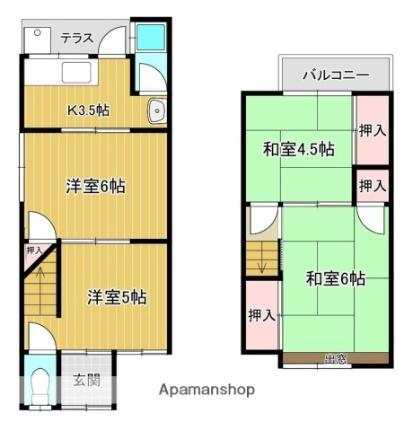 京都府城陽市久世里ノ西 久津川駅 4K 一戸建て 賃貸物件詳細