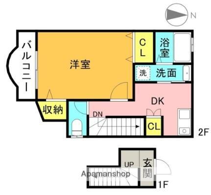 大阪府高槻市富田町1丁目 富田駅 1K アパート 賃貸物件詳細