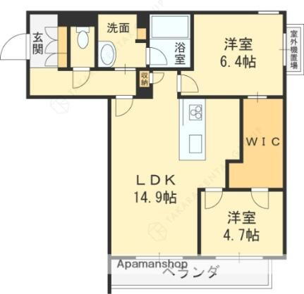 シャーメゾン　サイビータ 3階 2LDK 賃貸物件詳細
