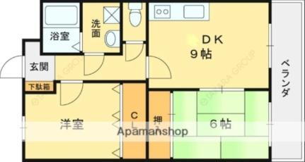 大阪府東大阪市若江西新町2丁目 八戸ノ里駅 2DK アパート 賃貸物件詳細