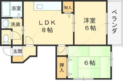大阪府東大阪市西岩田4丁目 若江岩田駅 2DK アパート 賃貸物件詳細