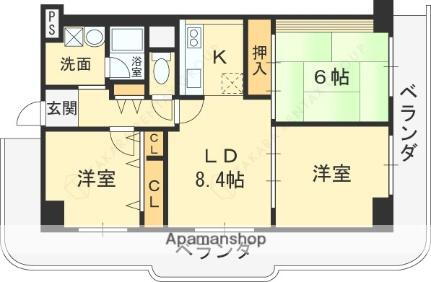 大阪府東大阪市菱屋西6丁目 河内小阪駅 3LDK マンション 賃貸物件詳細