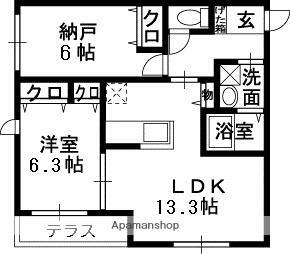 ヌーベル上之島Ａ 1階 1SLDK 賃貸物件詳細