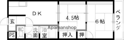 大阪府八尾市垣内1丁目 恩智駅 2DK マンション 賃貸物件詳細