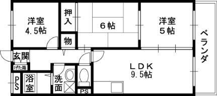 カーサフィオーレ壱番館 5階 3LDK 賃貸物件詳細