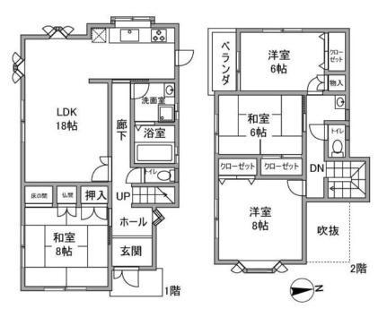 さつき台２丁目戸建 4LDK 賃貸物件詳細