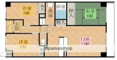 プレステージフジ東貝塚壱番館 3階 3LDK 賃貸物件詳細
