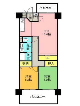 兵庫県尼崎市名神町2丁目 塚口駅 2LDK マンション 賃貸物件詳細
