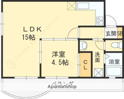 エルジャン芦屋 1階 1LDK 賃貸物件詳細