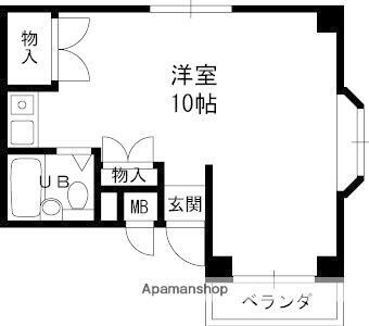 メゾン段上 3階 ワンルーム 賃貸物件詳細