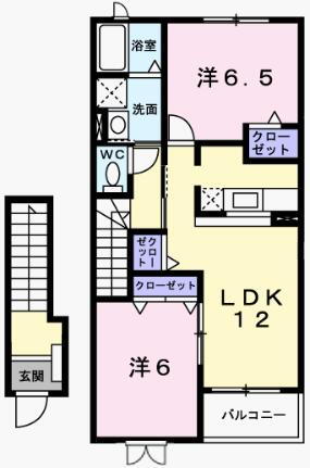 アロッジオ 2階 2LDK 賃貸物件詳細