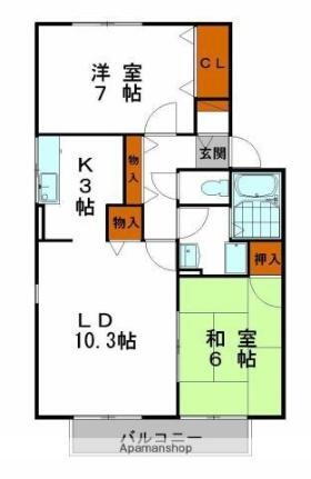 兵庫県相生市赤坂2丁目 相生駅 2LDK アパート 賃貸物件詳細
