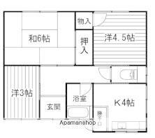 兵庫県姫路市大津区勘兵衛町2丁目 山陽天満駅 3K 一戸建て 賃貸物件詳細