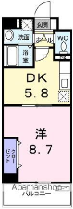 イースト・フィオーレ 4階 1DK 賃貸物件詳細