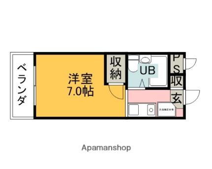 さくらマンション 2階 ワンルーム 賃貸物件詳細
