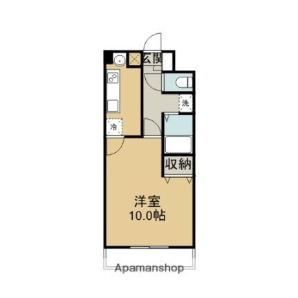 メゾンたまち 4階 1K 賃貸物件詳細