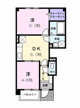 シュティル　ブリーゼＢ 1階 2DK 賃貸物件詳細