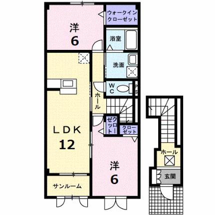 島根県松江市西川津町 松江駅 2LDK アパート 賃貸物件詳細