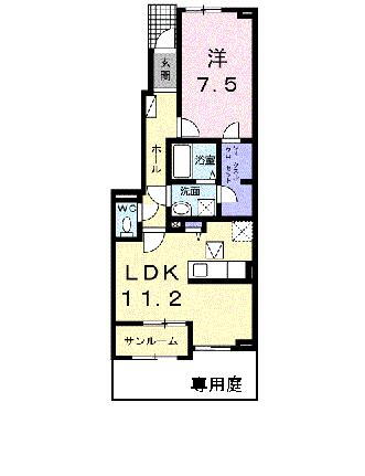 島根県松江市東津田町 松江駅 1LDK アパート 賃貸物件詳細