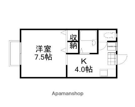 岡山県岡山市北区学南町1丁目 法界院駅 1K アパート 賃貸物件詳細