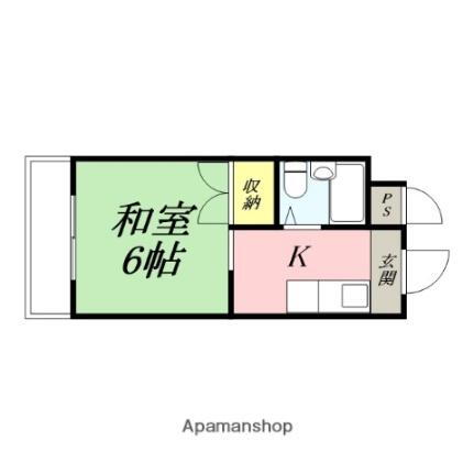 富田町共同ビル 2階 1K 賃貸物件詳細