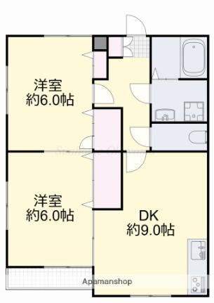 岡山県岡山市南区浜野2丁目 清輝橋駅 2DK アパート 賃貸物件詳細