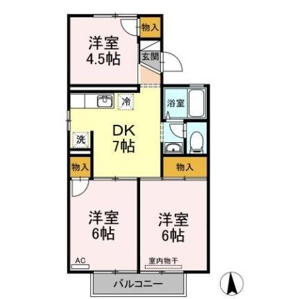 岡山県倉敷市安江 倉敷市駅 3DK アパート 賃貸物件詳細