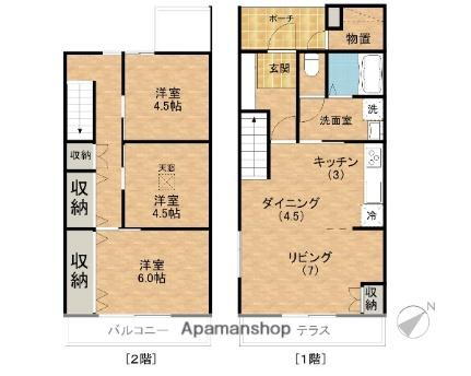 岡山県岡山市中区浜3丁目 西川原駅 3LDK 一戸建て 賃貸物件詳細