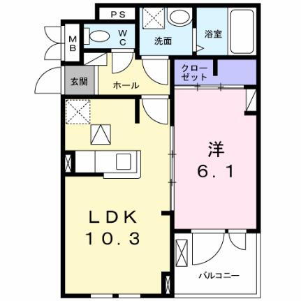 岡山県岡山市東区鉄 上道駅 1LDK アパート 賃貸物件詳細