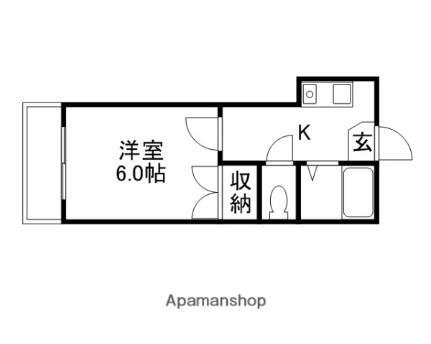 ＢＲＵＮＯ原尾島 2階 1K 賃貸物件詳細