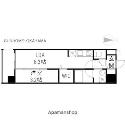 岡山県岡山市北区南中央町 東中央町駅 1LDK マンション 賃貸物件詳細