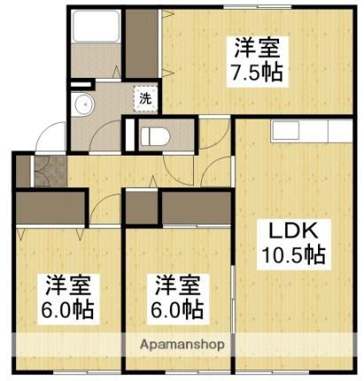 岡山県岡山市北区中仙道1丁目 北長瀬駅 3LDK アパート 賃貸物件詳細