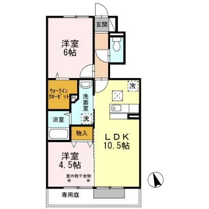 シリウス 1階 2LDK 賃貸物件詳細