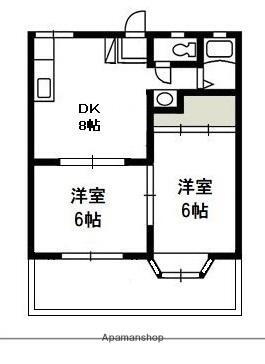岡山県岡山市北区辰巳 北長瀬駅 2DK アパート 賃貸物件詳細