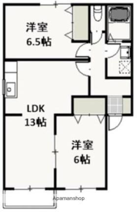 岡山県岡山市中区四御神 東岡山駅 2LDK アパート 賃貸物件詳細
