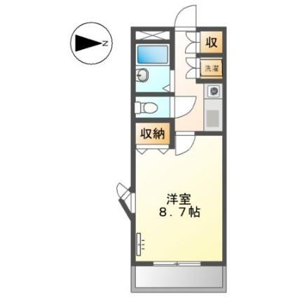 岡山県岡山市北区下中野 岡山駅 1K アパート 賃貸物件詳細