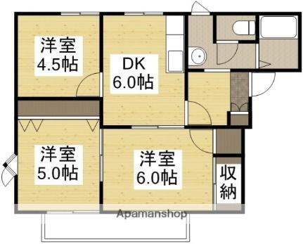 フレグランス・イヌマルＡ 1階 3DK 賃貸物件詳細