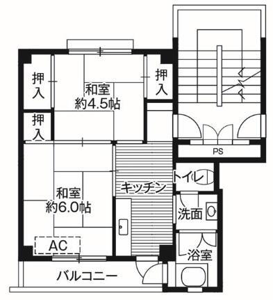 岡山県都窪郡早島町早島 中庄駅 2K マンション 賃貸物件詳細