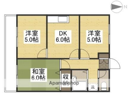 岡山県岡山市北区延友 庭瀬駅 3DK マンション 賃貸物件詳細