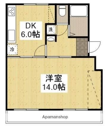 ミリアンヒルズＢ棟 4階 1DK 賃貸物件詳細