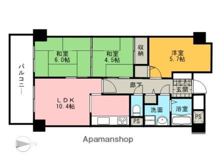 岡山県岡山市中区浜3丁目 西川原駅 3LDK マンション 賃貸物件詳細