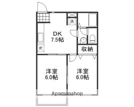 岡山県岡山市北区十日市東町 東中央町駅 2DK アパート 賃貸物件詳細