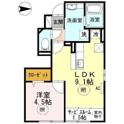 岡山県倉敷市玉島柏島 新倉敷駅 1LDK アパート 賃貸物件詳細