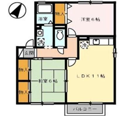 広島県三原市明神2丁目 三原駅 2LDK アパート 賃貸物件詳細