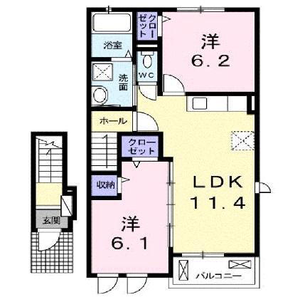広島県福山市新市町大字戸手 上戸手駅 2LDK アパート 賃貸物件詳細