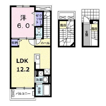 ライトスプリングＢ 3階 1LDK 賃貸物件詳細