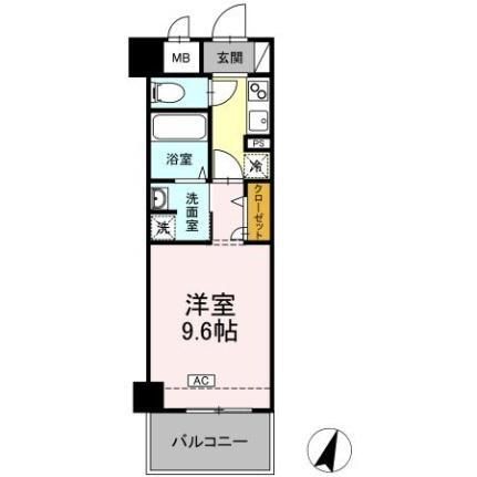 広島県福山市西町1丁目 福山駅 1K マンション 賃貸物件詳細